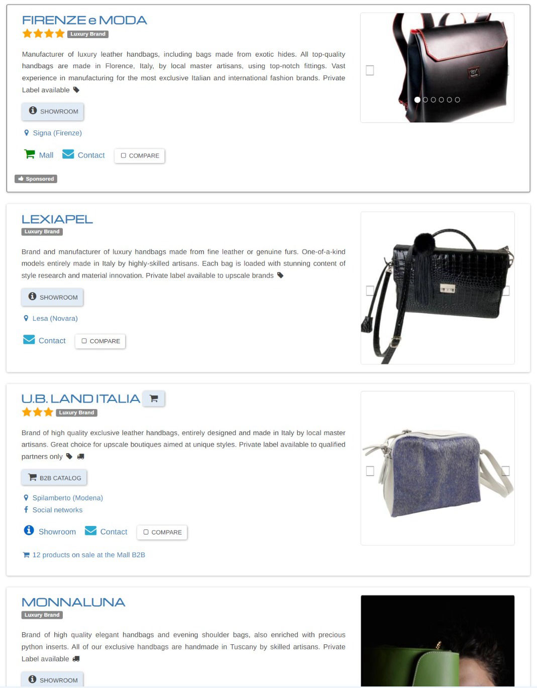 Italian luxury bags wholesale: find manufacturers, artisans, brands in Italy